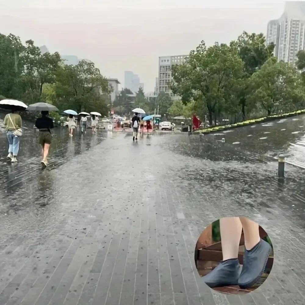 Rain Shoe Covers Waterproof Covers for Shoes Protector Cover Boots Gear Household Merchandises Home Garden