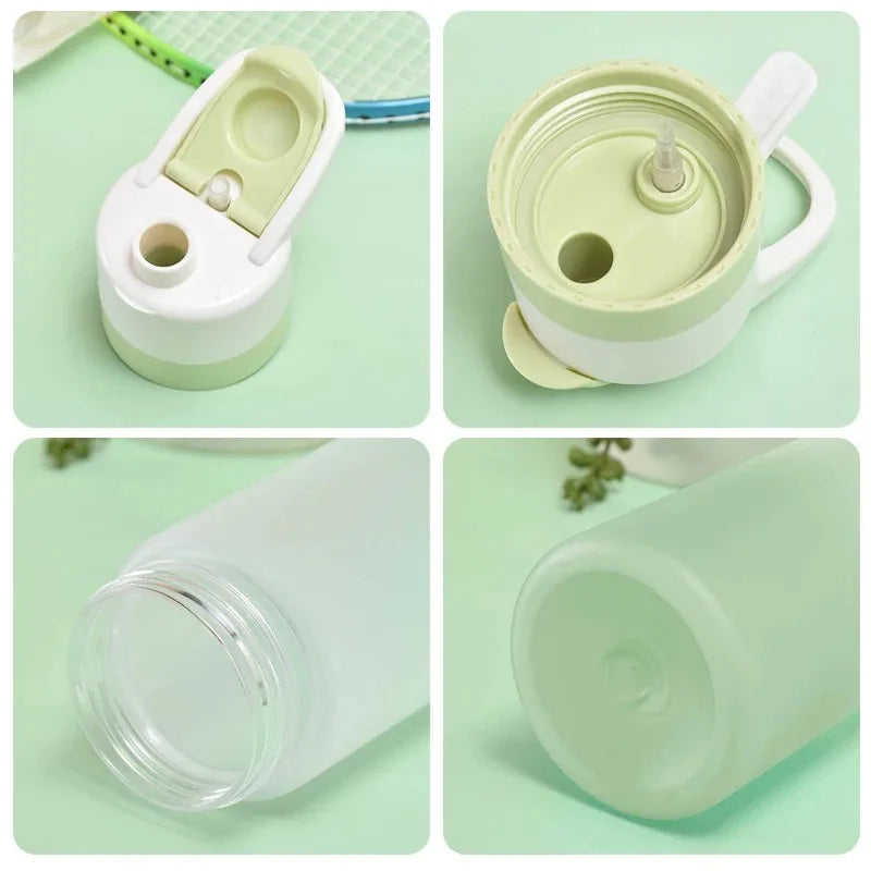 650ml Spray Water Bottle Portable Outdoor Sport Water Bottle for Girls Gym Fitness Drinking Drinkware Hiking Riding Water Bottle